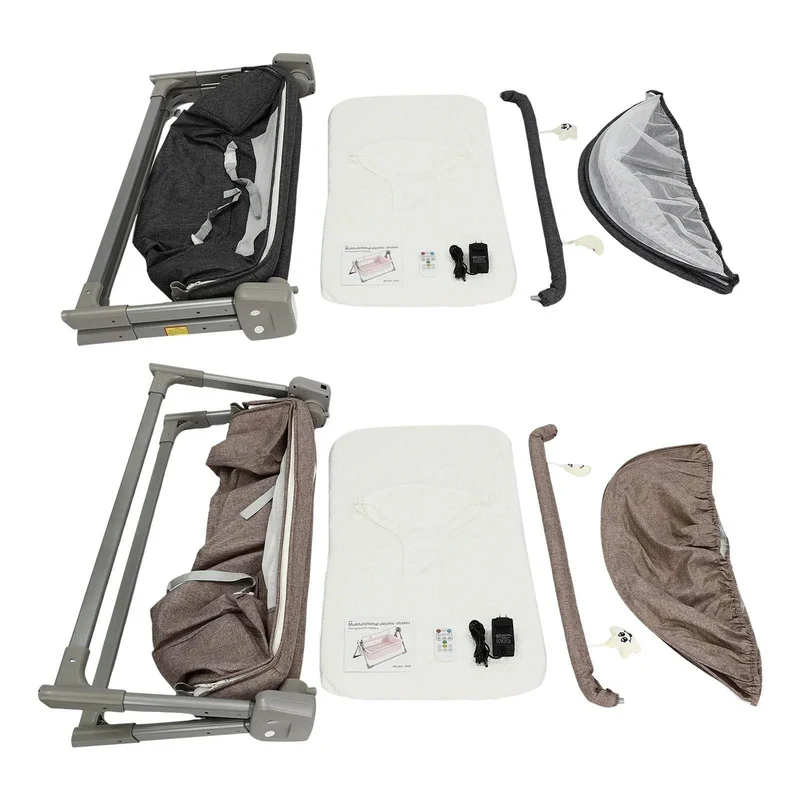 Automatic Rocking Baby Crib with Remote Control Music