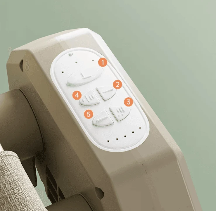 Multifunctional Baby Crib with Smart Bedside Remote Control