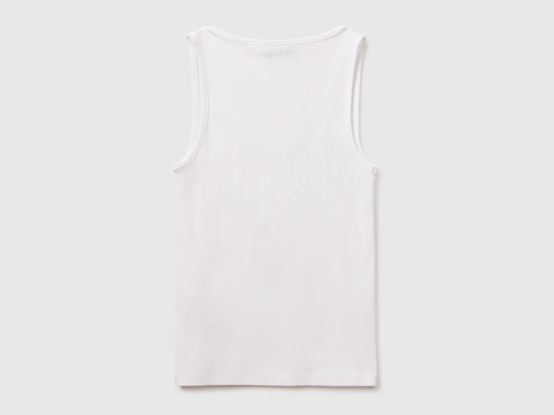 Schmal geschnittenes, geripptes Tanktop