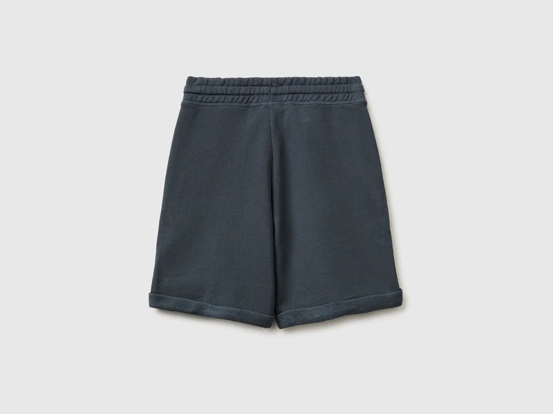Bermudashorts aus reinem Baumwollfleece