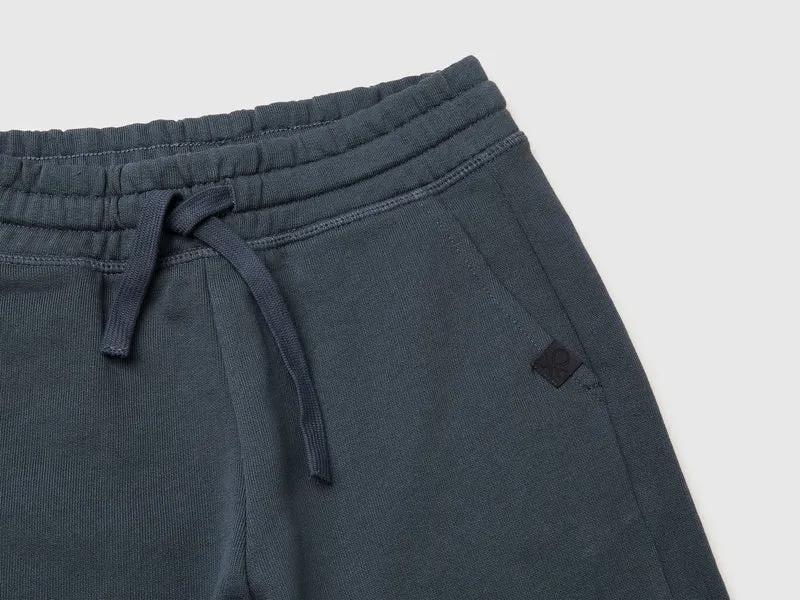 Bermudashorts aus reinem Baumwollfleece