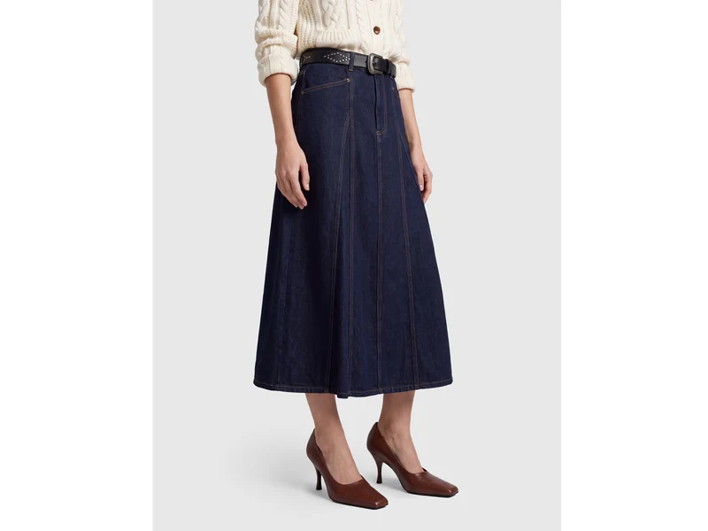 Überarbeiteter Jeansrock mit Effekt