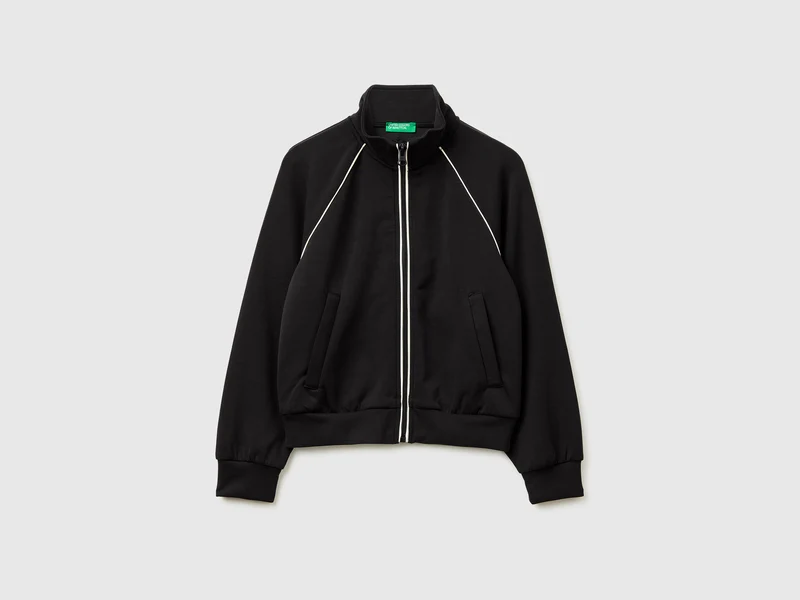 Neopren-Sweatshirt mit hohem Kragen