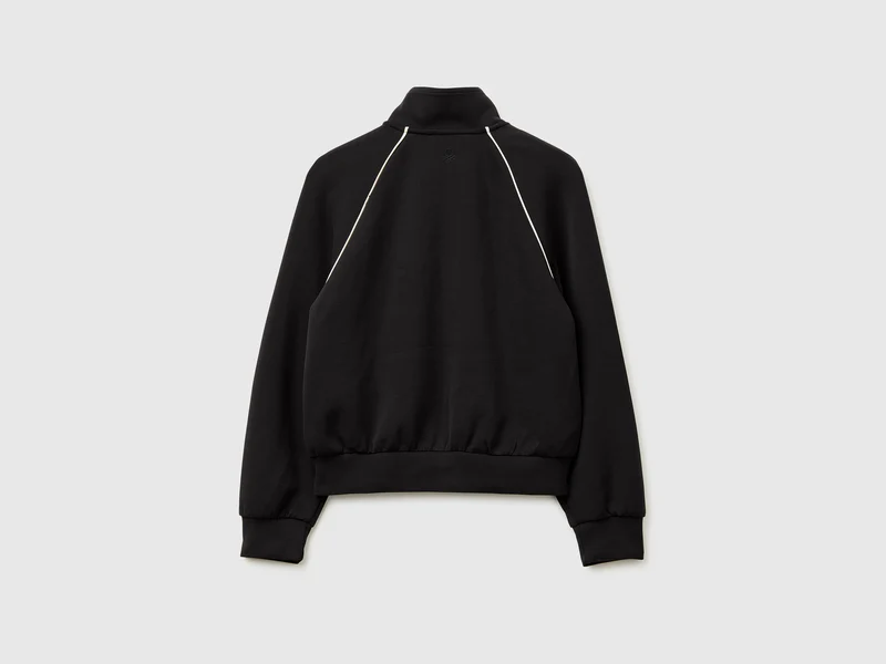 Neopren-Sweatshirt mit hohem Kragen