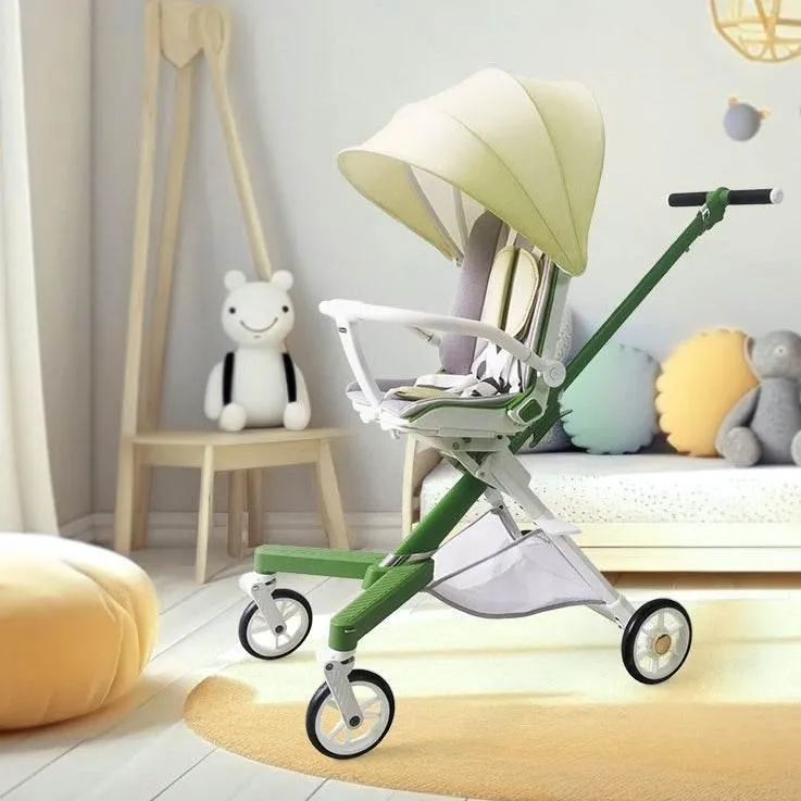 360 Rotating Folding Baby Stroller - Travel Pushchair