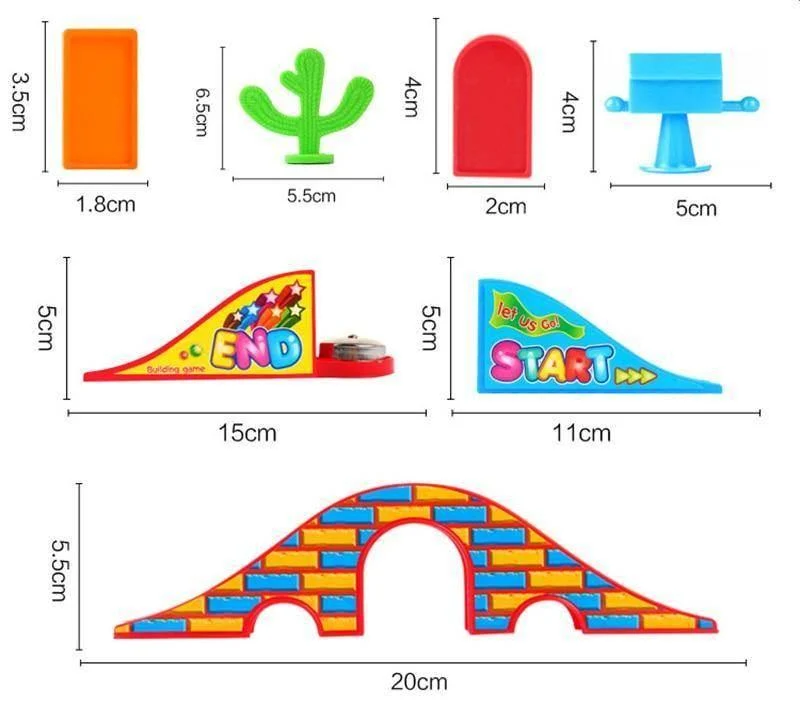 Domino Train Maker Toy Set - Creative Wooden Building Blocks