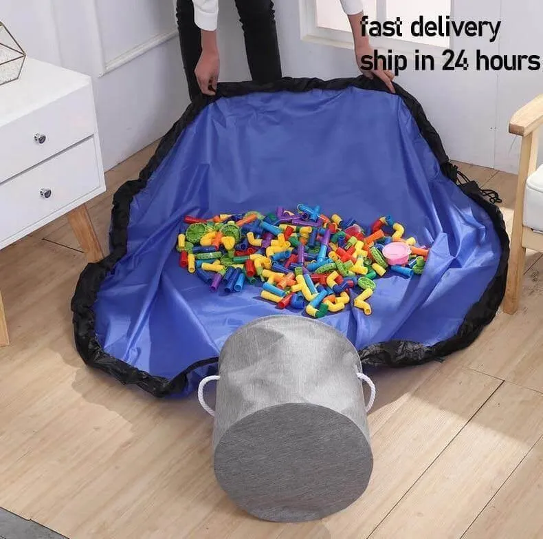 Portable Toy Storage Organizer Bag - Easy Clean-Up Solution