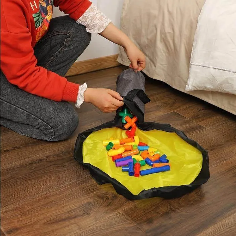 Portable Toy Storage Organizer Bag - Easy Clean-Up Solution