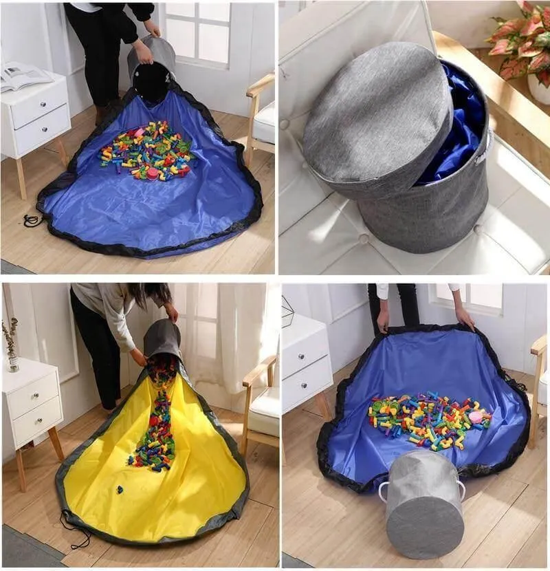 Portable Toy Storage Organizer Bag - Easy Clean-Up Solution