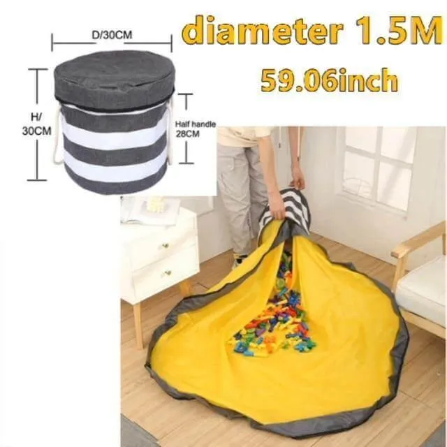 Portable Toy Storage Organizer Bag - Easy Clean-Up Solution
