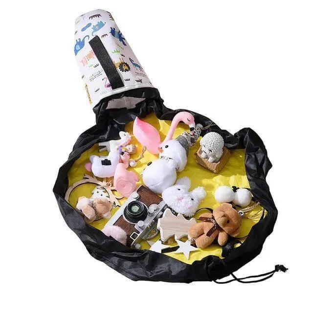 Portable Toy Storage Organizer Bag - Easy Clean-Up Solution