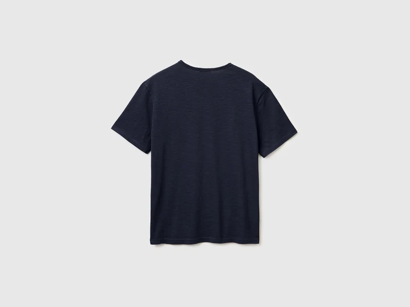 T-Shirt aus geflammter Baumwolle