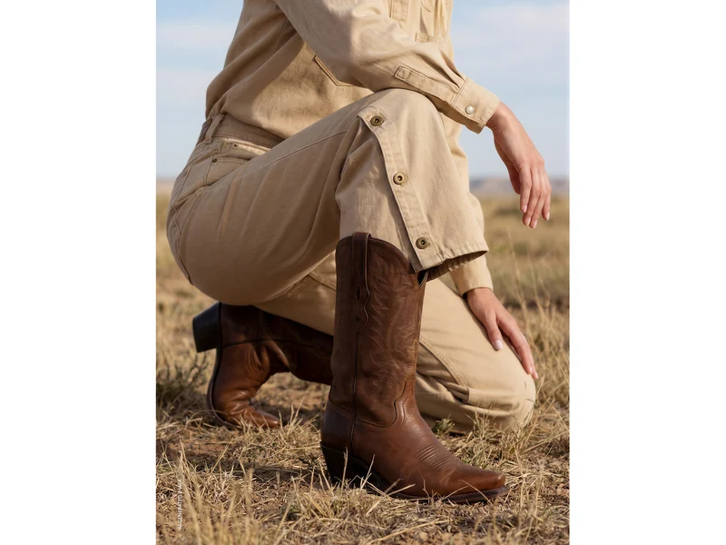 Weit geschnittene Canvas-Hose