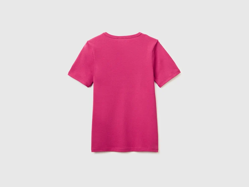 Kurzärmeliges T-Shirt mit Glitzerlogo