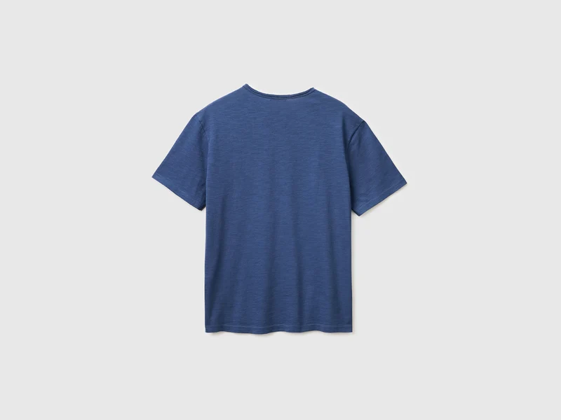 T-Shirt aus geflammter Baumwolle