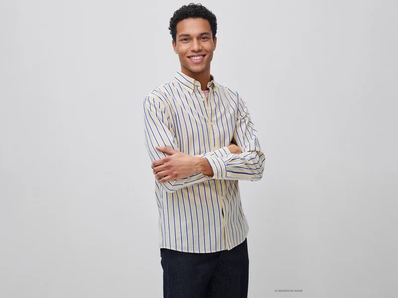Gestreiftes Button-Down-Hemd
