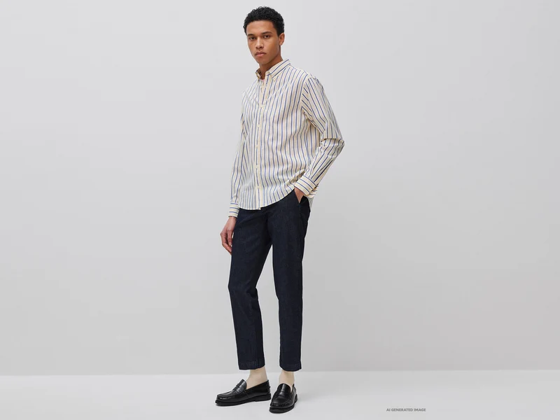 Gestreiftes Button-Down-Hemd