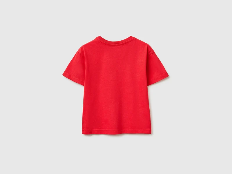 T-Shirt mit Vichy-Karo-Aufnäher