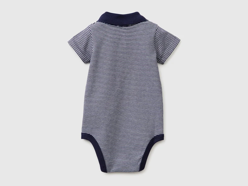Polo-Body aus Stretch-Baumwolle
