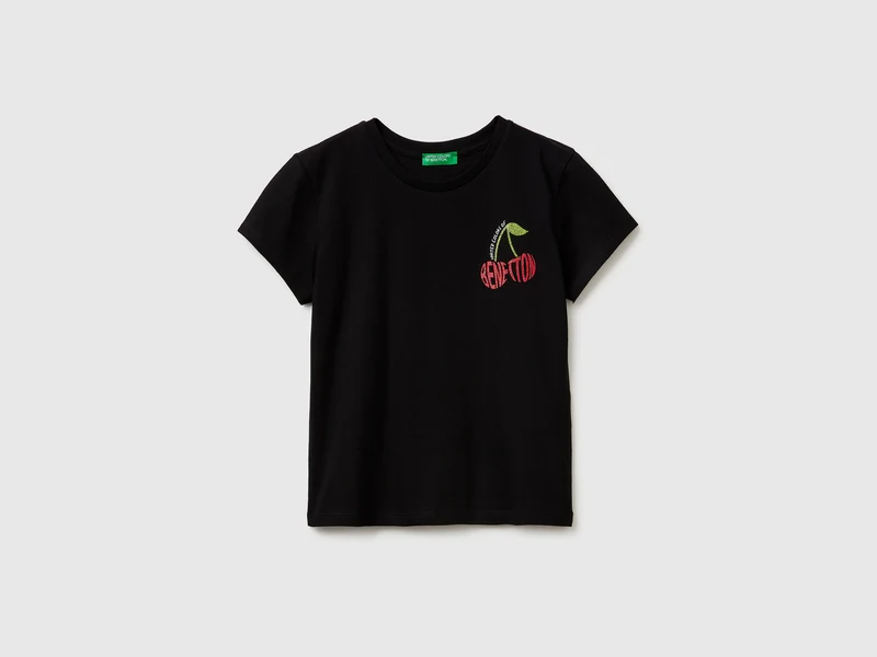 Glitzerdruck-T-Shirt