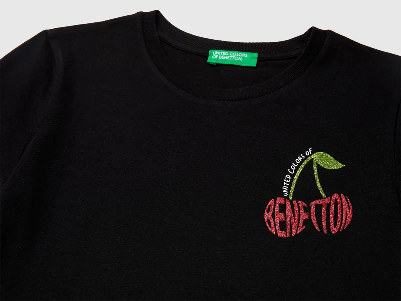 Glitzerdruck-T-Shirt