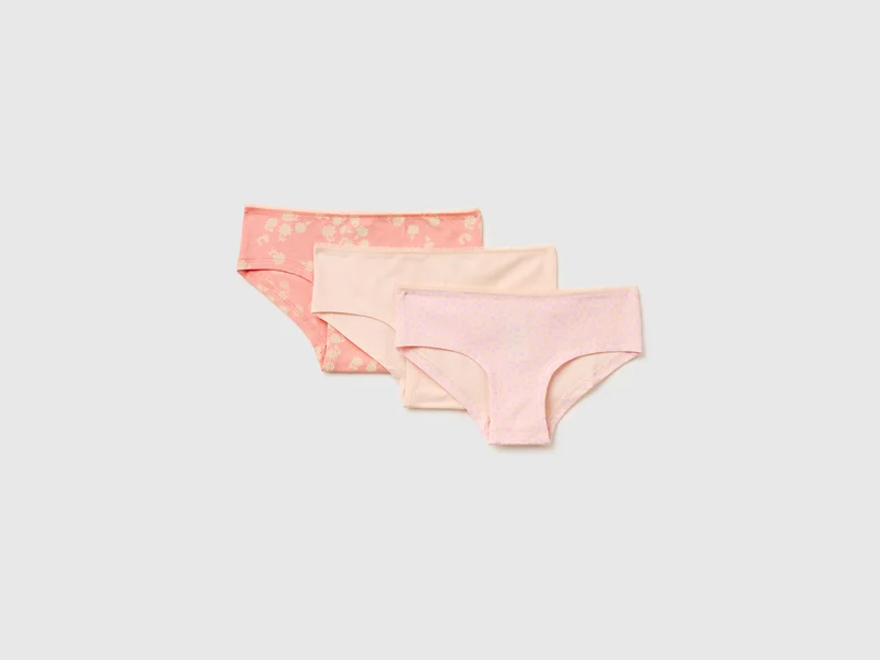 Drei Culottes aus Stretch-Baumwolle
