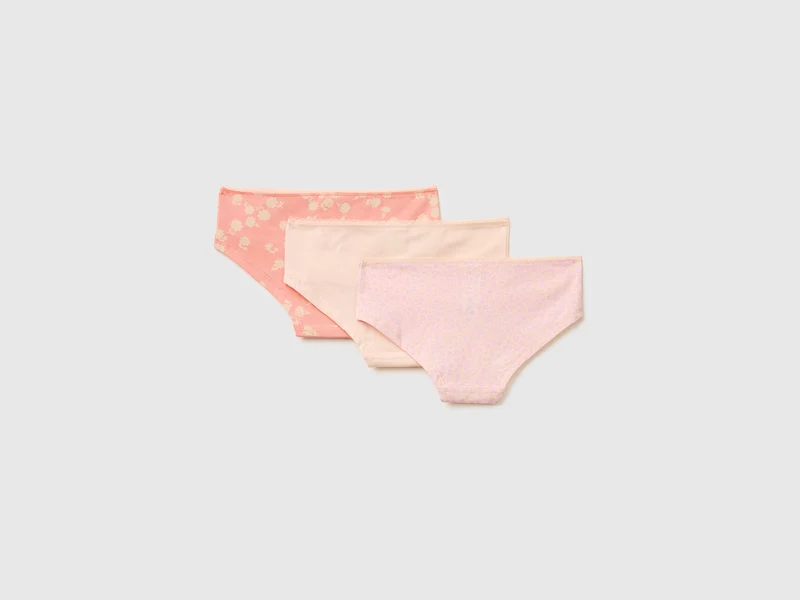 Drei Culottes aus Stretch-Baumwolle