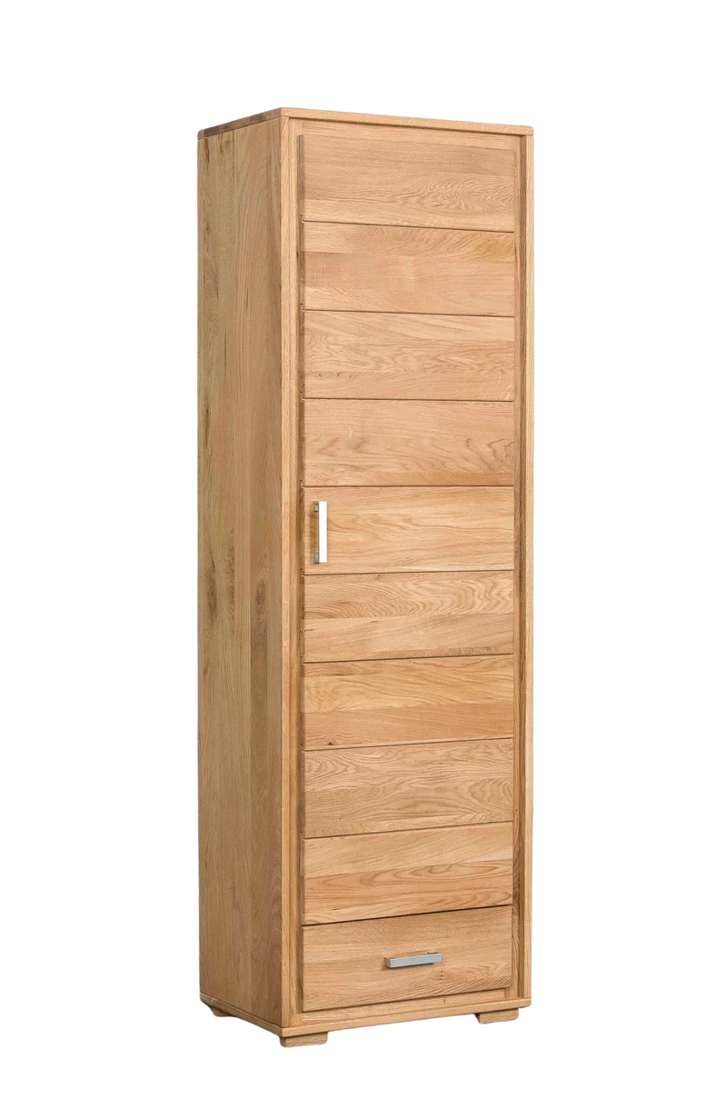 Dielenschrank 1-türig Wildeiche Massivholz geölt, Basel