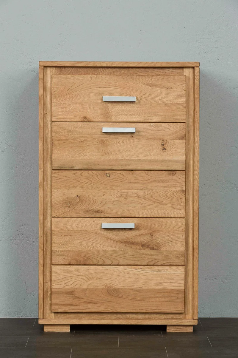 Schuhschrank Schuhkipper 61 cm Wildeiche massiv geölt, Basel