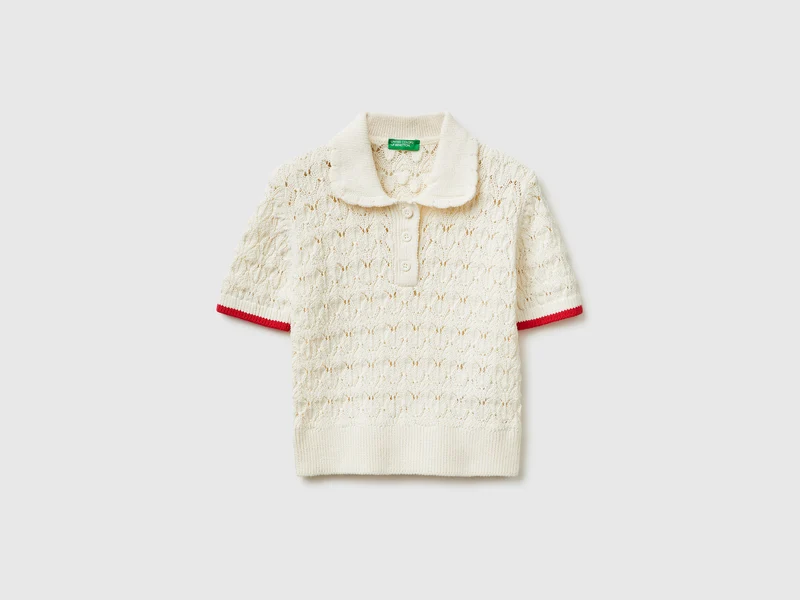 Gestricktes Poloshirt