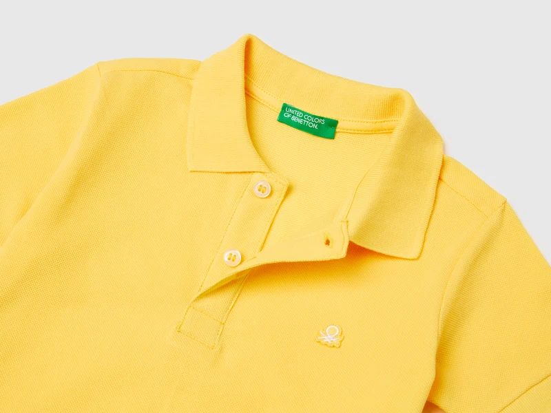 Kurzärmeliges Poloshirt aus reiner Baumwolle