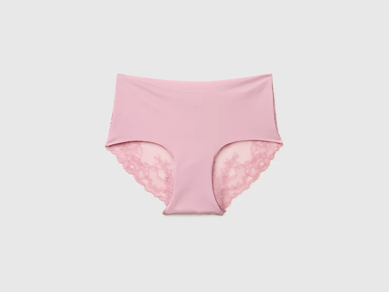Stretch-Culottes mit Spitze