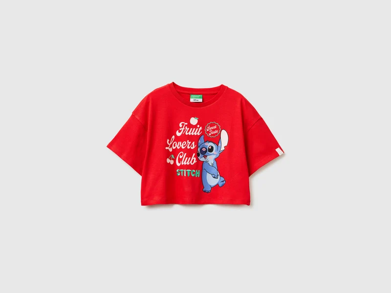 Kastenförmig geschnittenes T-Shirt ©Disney Lilo & Stitch