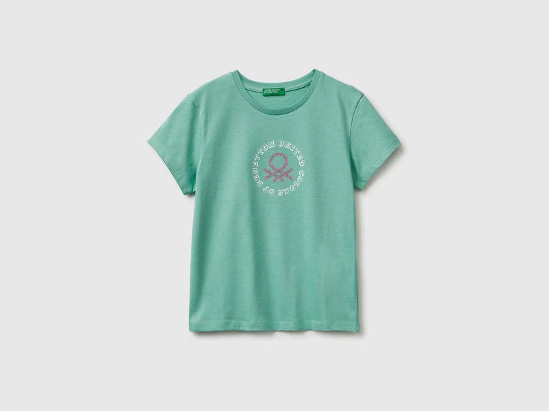 Glitzerdruck-T-Shirt