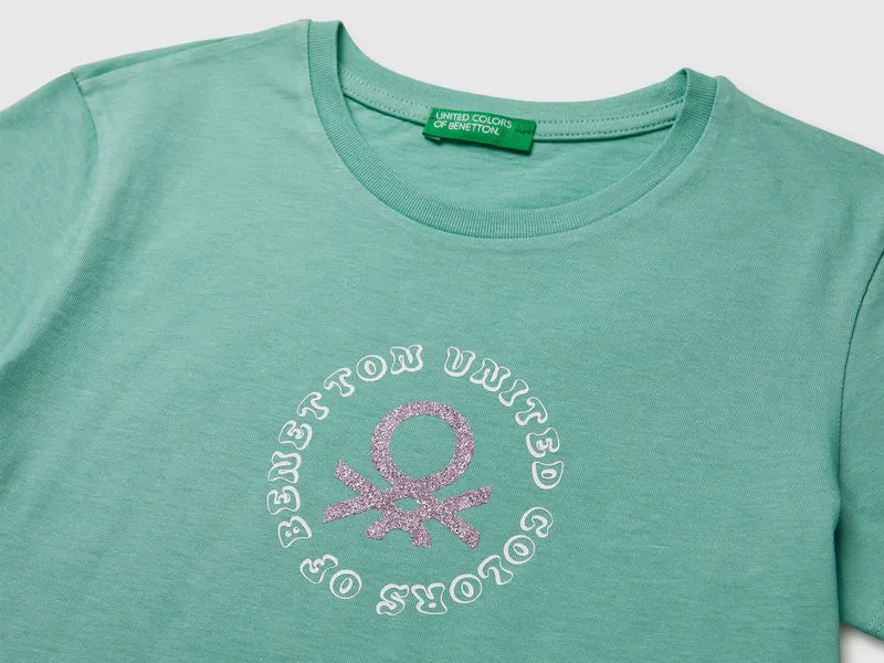 Glitzerdruck-T-Shirt