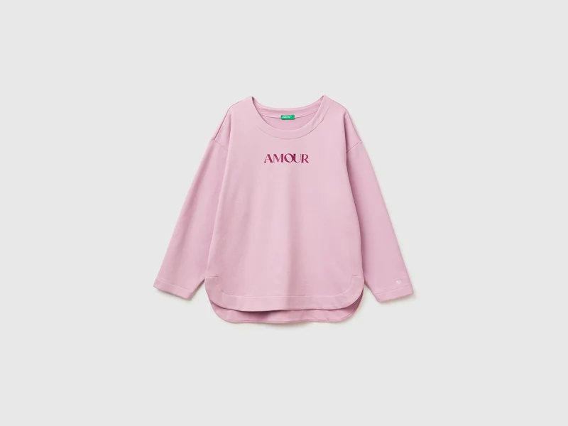 Geschlossenes Sweatshirt mit Aufdruck
