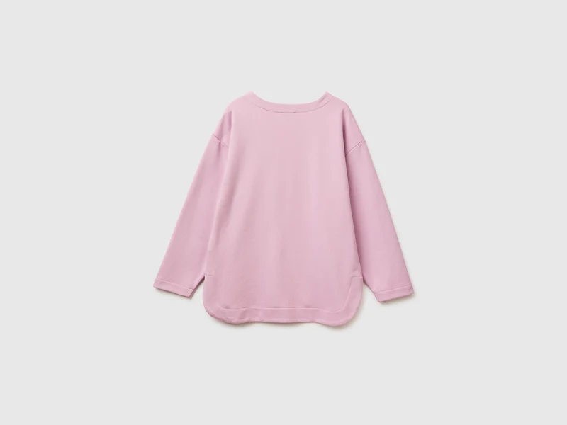 Geschlossenes Sweatshirt mit Aufdruck