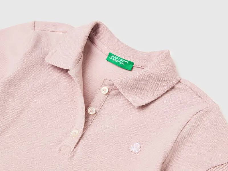Kurzärmeliges Poloshirt aus Baumwolle