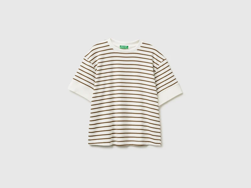 Gestreiftes Kurzarm-T-Shirt