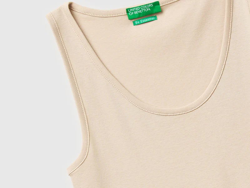 Schmal geschnittenes, geripptes Tanktop