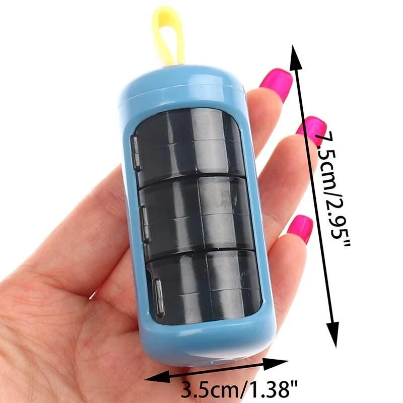 Travel Pill Organizer - Multi-Layer Medication Case