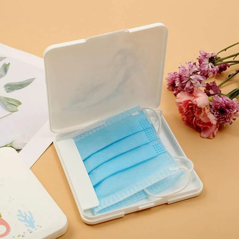 Cartoon Mask Storage Box - Cute Organizer for Masks