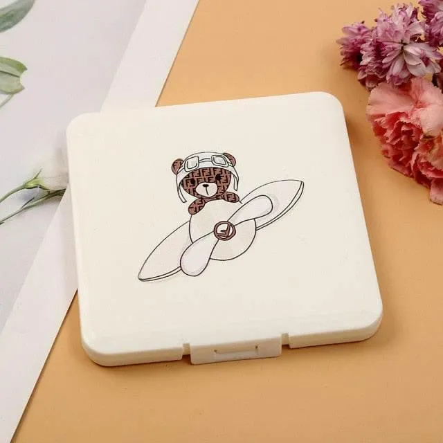 Cartoon Mask Storage Box - Cute Organizer for Masks