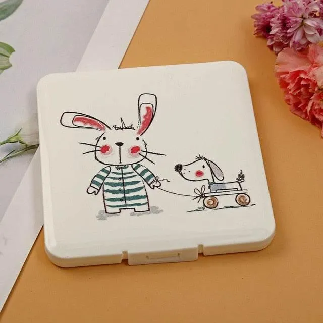 Cartoon Mask Storage Box - Cute Organizer for Masks