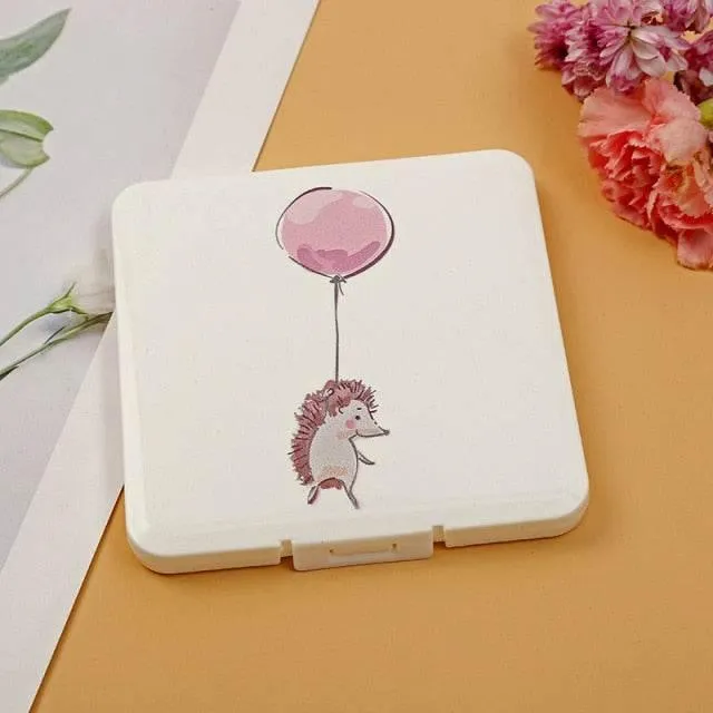 Cartoon Mask Storage Box - Cute Organizer for Masks