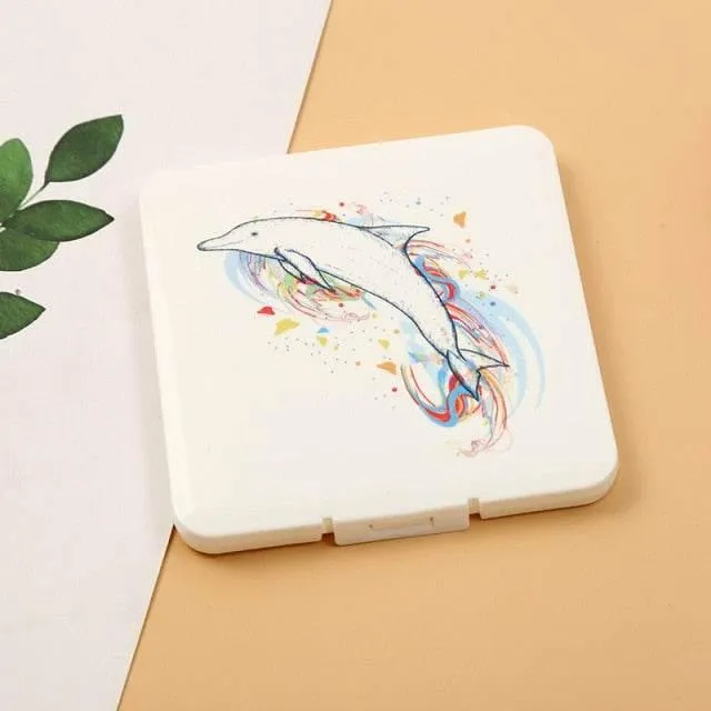 Cartoon Mask Storage Box - Cute Organizer for Masks