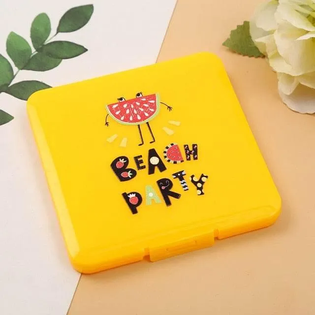 Cartoon Mask Storage Box - Cute Organizer for Masks