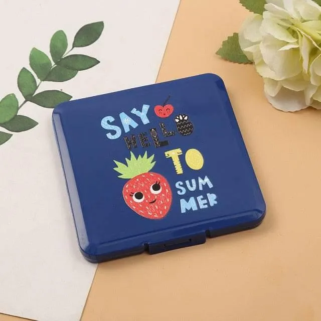 Cartoon Mask Storage Box - Cute Organizer for Masks