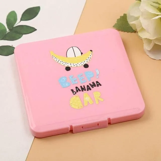 Cartoon Mask Storage Box - Cute Organizer for Masks