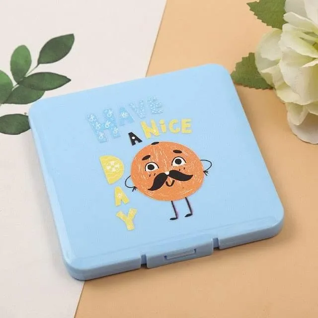 Cartoon Mask Storage Box - Cute Organizer for Masks